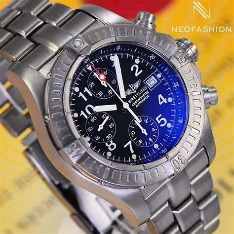 breitling super avenger chrono titanium|Breitling Avenger blackbird chronograph.